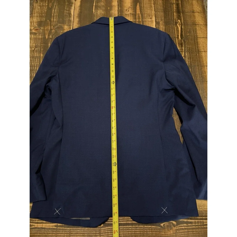 Joseph Abboud Men’s 37R Blue Wool Stretch Two Button Blazer Sport Coat